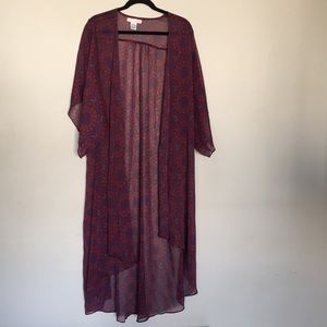 Band of Gypsies Short-sleeved Sheer Kimono